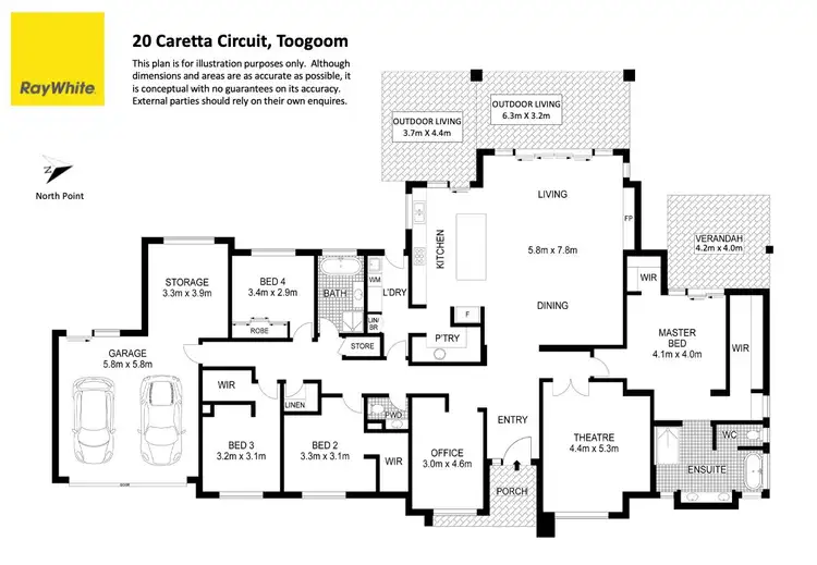 Floorplan of Homely house listing, 20 Caretta Circuit, Toogoom QLD 4655