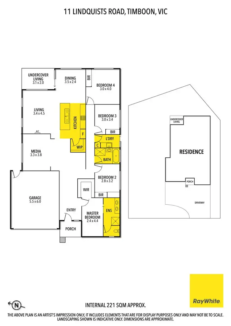 Floorplan of Homely house listing, 11 Lindquists Road, Timboon VIC 3268