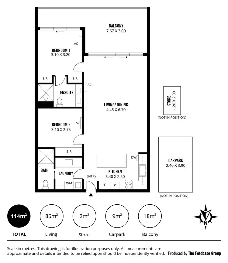 Floorplan of Homely apartment listing, 202/62 South Terrace, Adelaide SA 5000