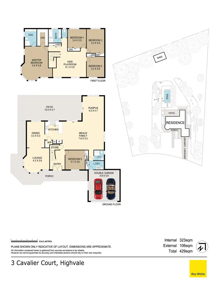 Floorplan of Homely house listing, 3 Cavalier Court, Highvale QLD 4520