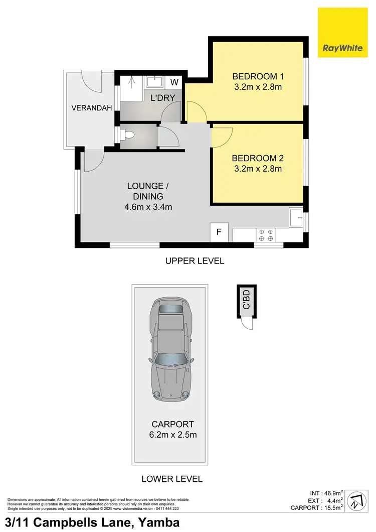 Floorplan of Homely unit listing, 3/11 Campbells Lane, Yamba NSW 2464