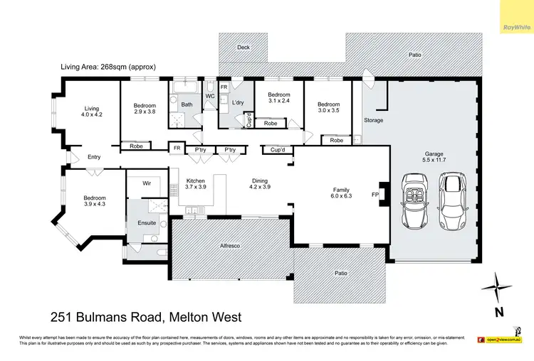 Floorplan of Homely house listing, 251 Bulmans Road, Harkness VIC 3337