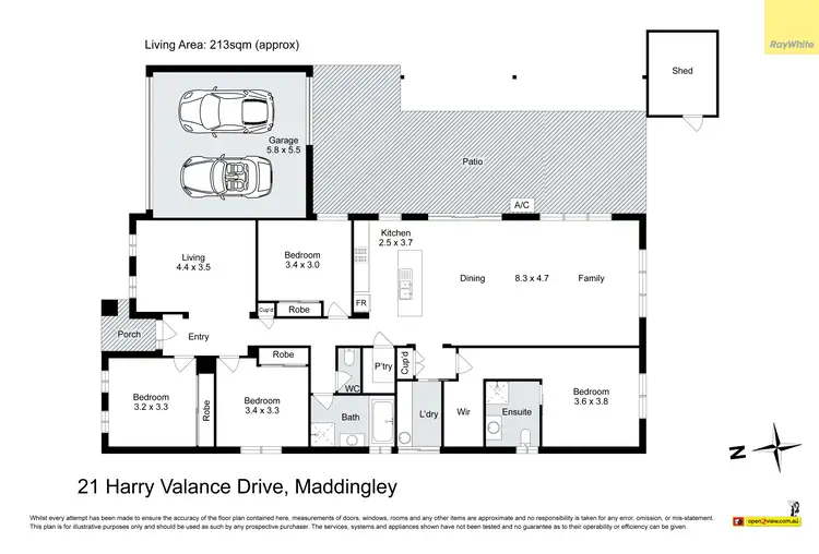 Floorplan of Homely house listing, 21 Harry Vallence Drive, Maddingley VIC 3340