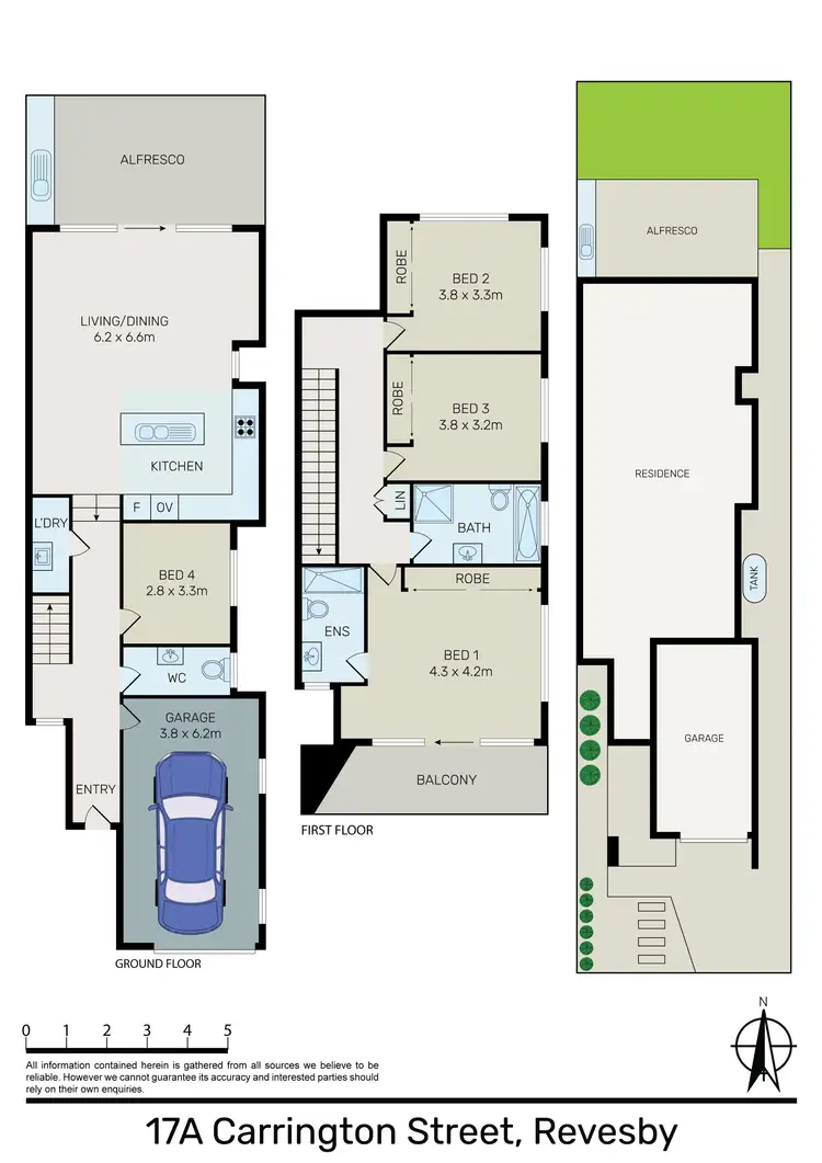 Floorplan of Homely semi-detached listing, 17A Carrington Street, Revesby NSW 2212