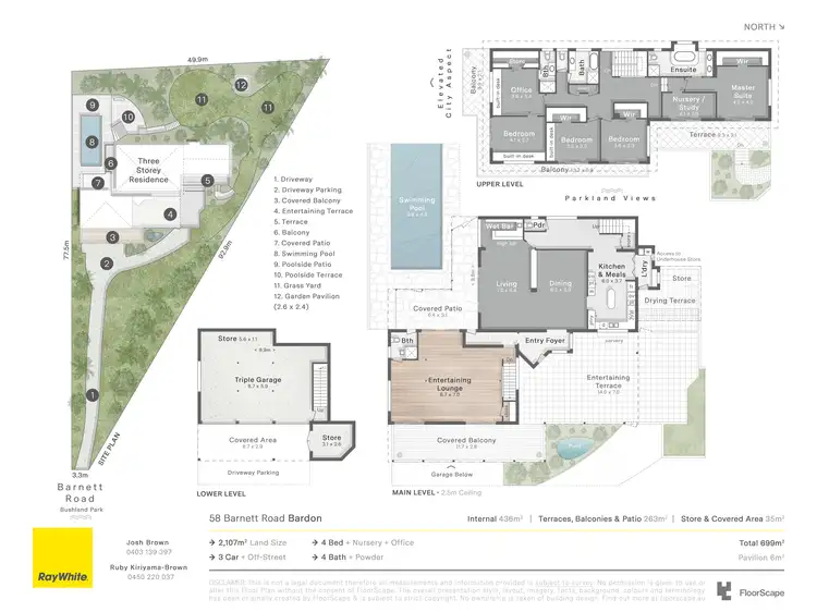 Floorplan of Homely house listing, 58 Barnett Road, Bardon QLD 4065