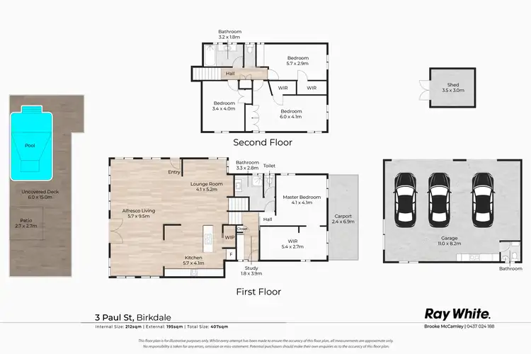 Floorplan of Homely house listing, 3 Paul Street, Birkdale QLD 4159