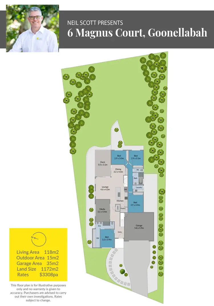 Floorplan of Homely house listing, 6 Magnus Court, Goonellabah NSW 2480