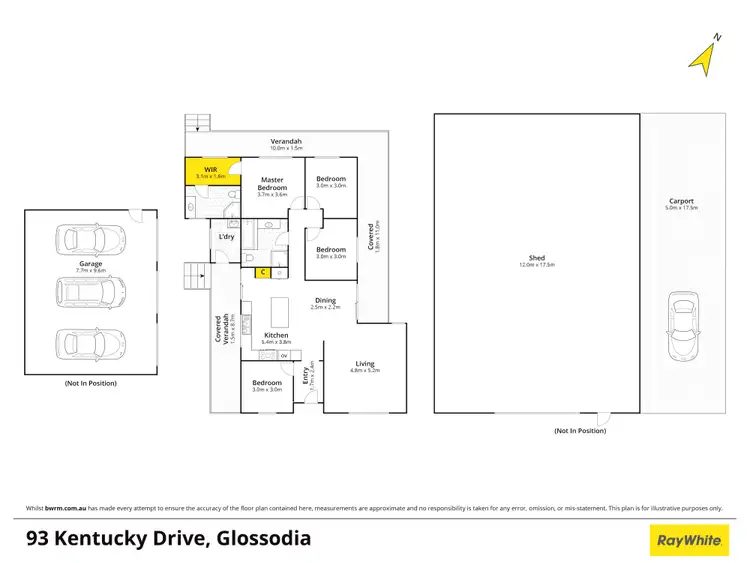 Floorplan of Homely house listing, 93 Kentucky Drive, Glossodia NSW 2756
