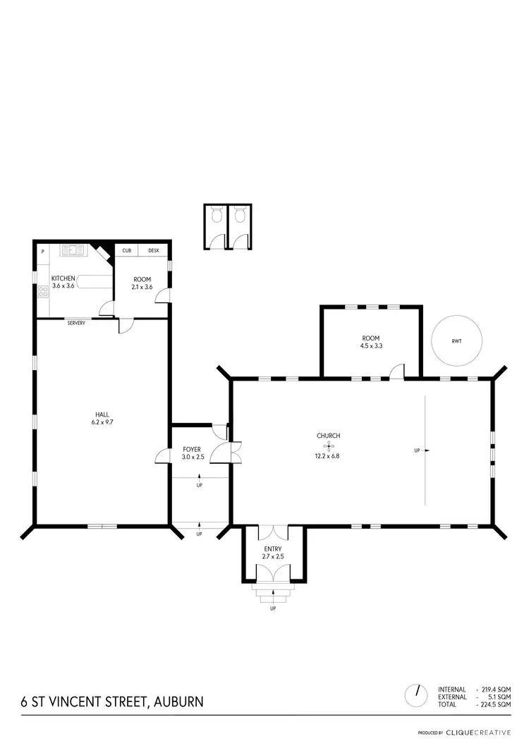 Floorplan of Homely house listing, 6 St Vincent Street, Auburn SA 5451