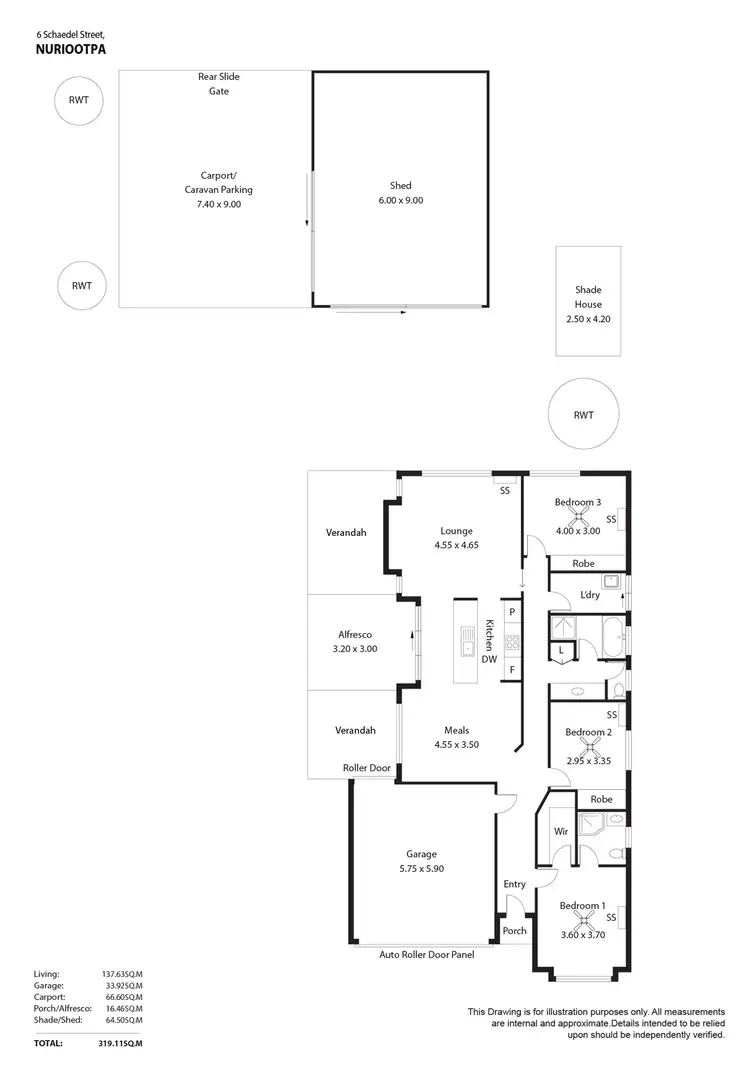 Floorplan of Homely house listing, 6 Schaedel Street, Nuriootpa SA 5355