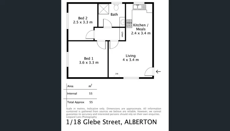 Floorplan of Homely apartment listing, 1/18 Glebe Street, Alberton SA 5014