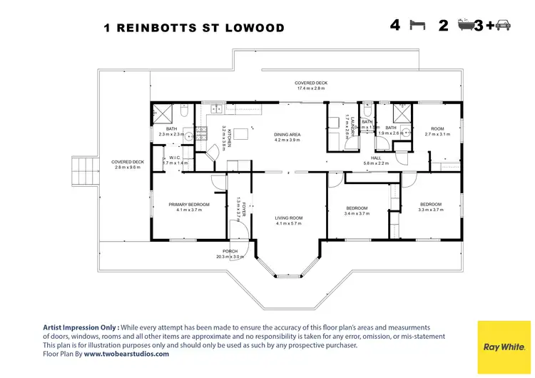 Floorplan of Homely house listing, 1 Reinbotts Road, Lowood QLD 4311