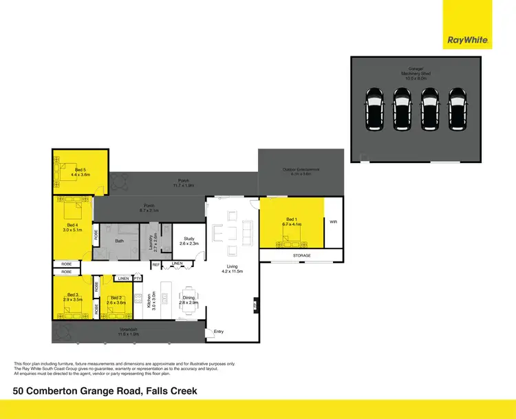 Floorplan of Homely rural property listing, 50 Comberton Grange Road, Falls Creek NSW 2540