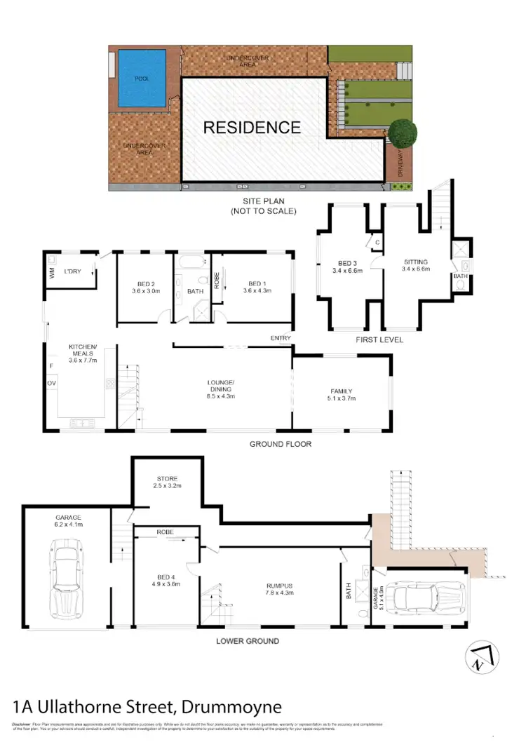 Floorplan of Homely house listing, 1A Ullathorne Street, Drummoyne NSW 2047