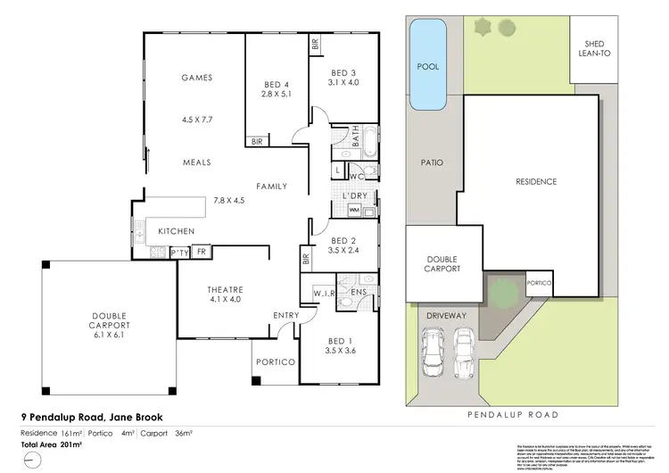 Floorplan of Homely house listing, 9 Pendalup Road, Jane Brook WA 6056
