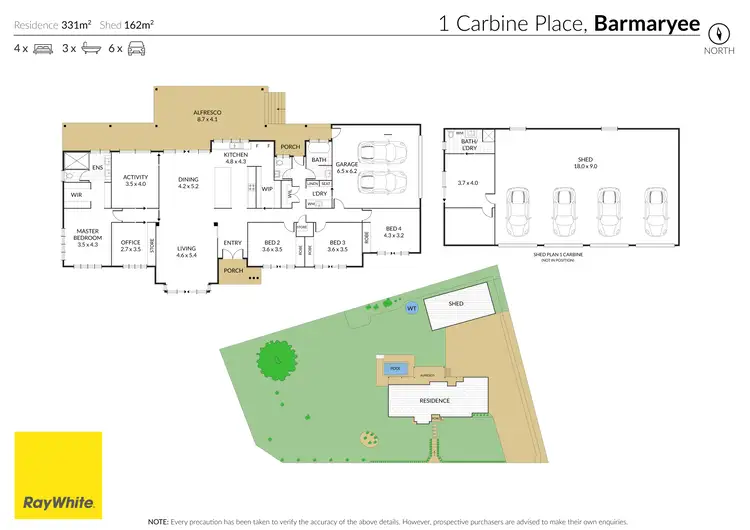 Floorplan of Homely house listing, 1 Carbine Place, Barmaryee QLD 4703