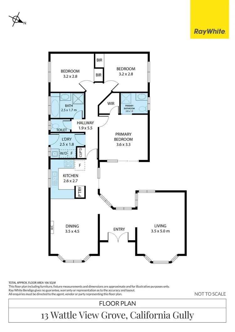 Floorplan of Homely house listing, 13 Wattle View Grove, California Gully VIC 3556
