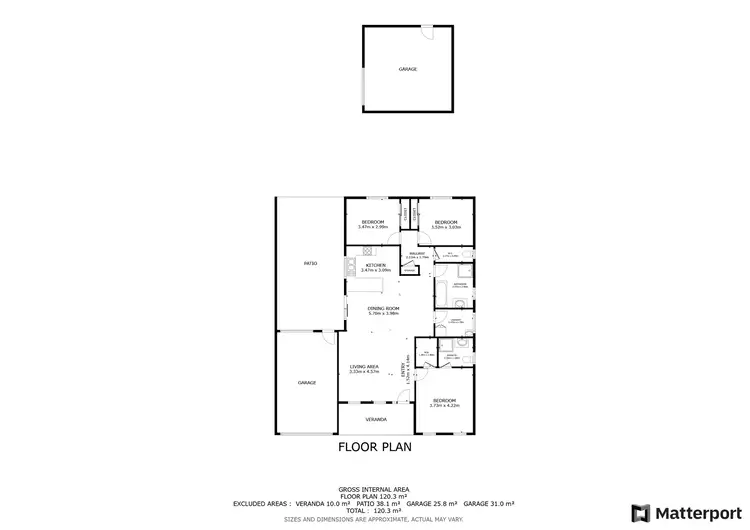 Floorplan of Homely house listing, 5 Village Way, Swan Hill VIC 3585