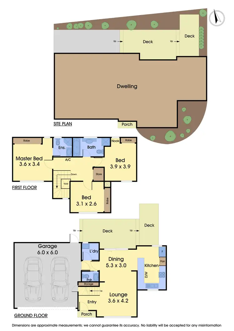 Floorplan of Homely townhouse listing, 6/11-13 Sydney Street, Clayton South VIC 3169