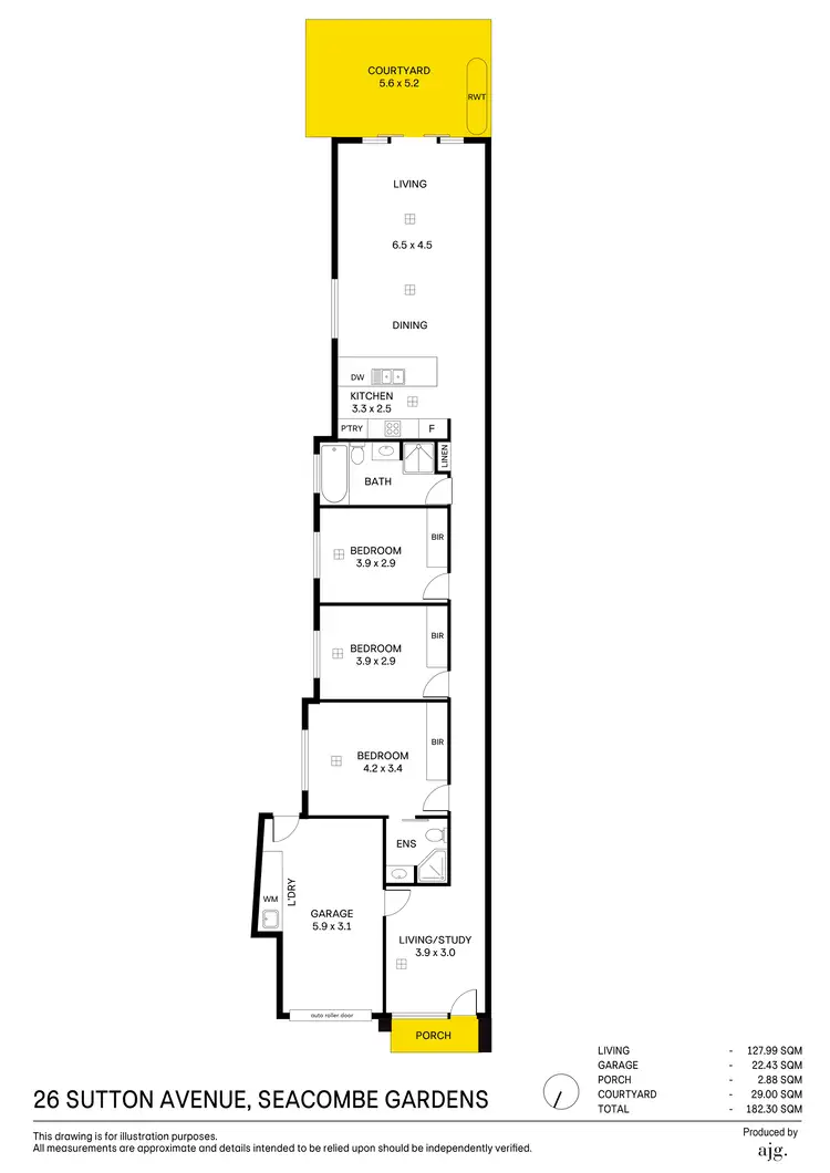 Floorplan of Homely house listing, 26 Sutton Avenue, Seacombe Gardens SA 5047