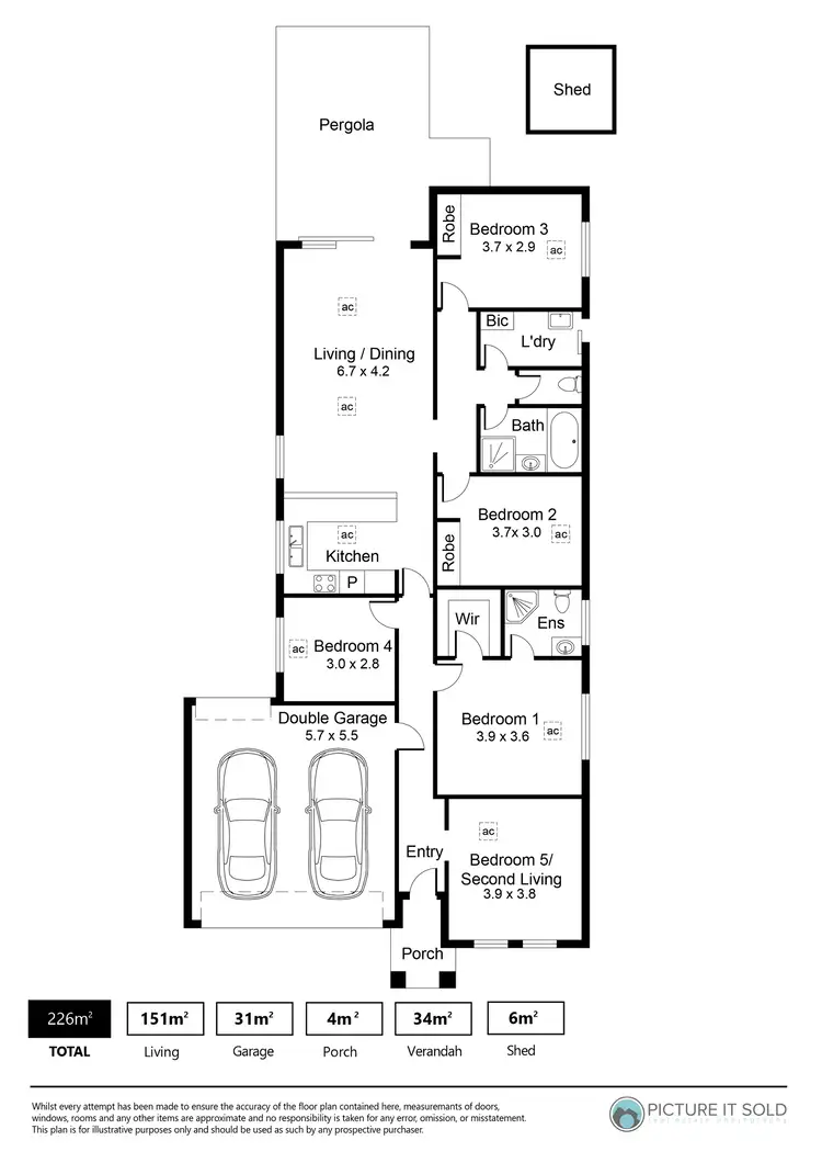 Floorplan of Homely house listing, 31 Coonawarra Avenue, Andrews Farm SA 5114