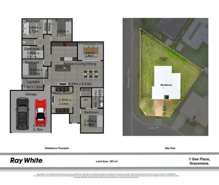 Floorplan of Homely house listing, 1 Gee Place, Gracemere QLD 4702