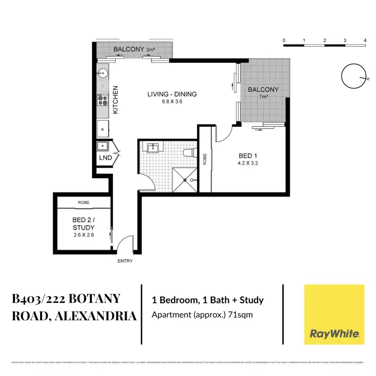 Floorplan of Homely apartment listing, B403/222 Botany Road, Alexandria NSW 2015