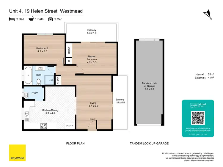 Floorplan of Homely unit listing, 4/19 Helen Street, Westmead NSW 2145