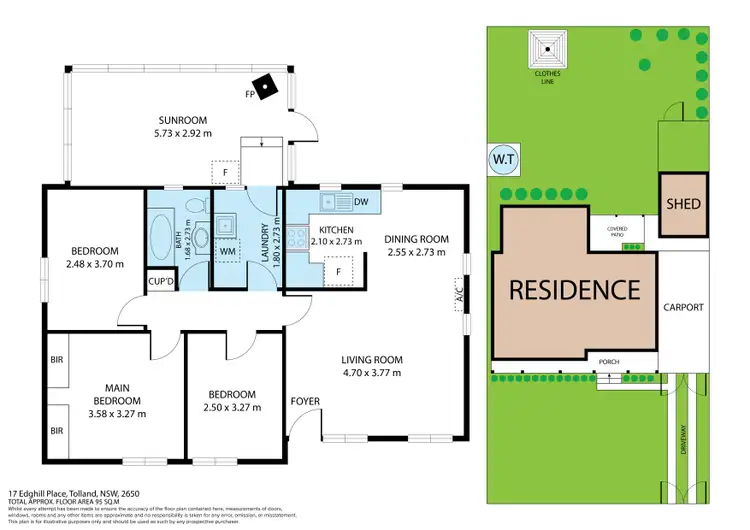 Floorplan of Homely house listing, 12 Edghill Place, Tolland NSW 2650