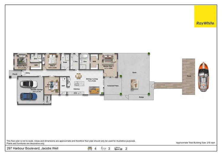 Floorplan of Homely house listing, 297 Harbour Boulevard, Jacobs Well QLD 4208