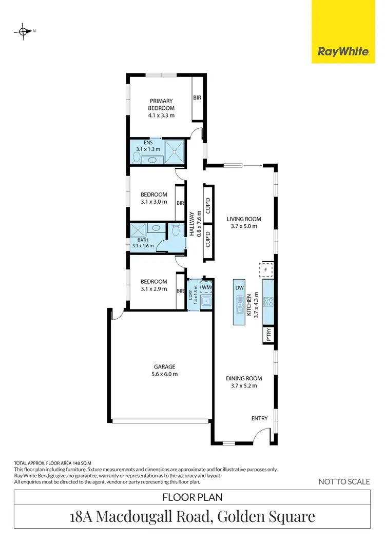 Floorplan of Homely house listing, 18A Macdougall Road, Golden Square VIC 3555