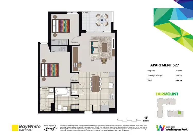 Floorplan of Homely apartment listing, 527/1 Vermont Crescent, Riverwood NSW 2210