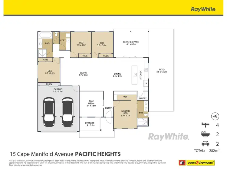 Floorplan of Homely house listing, 15 Cape Manifold Avenue, Pacific Heights QLD 4703