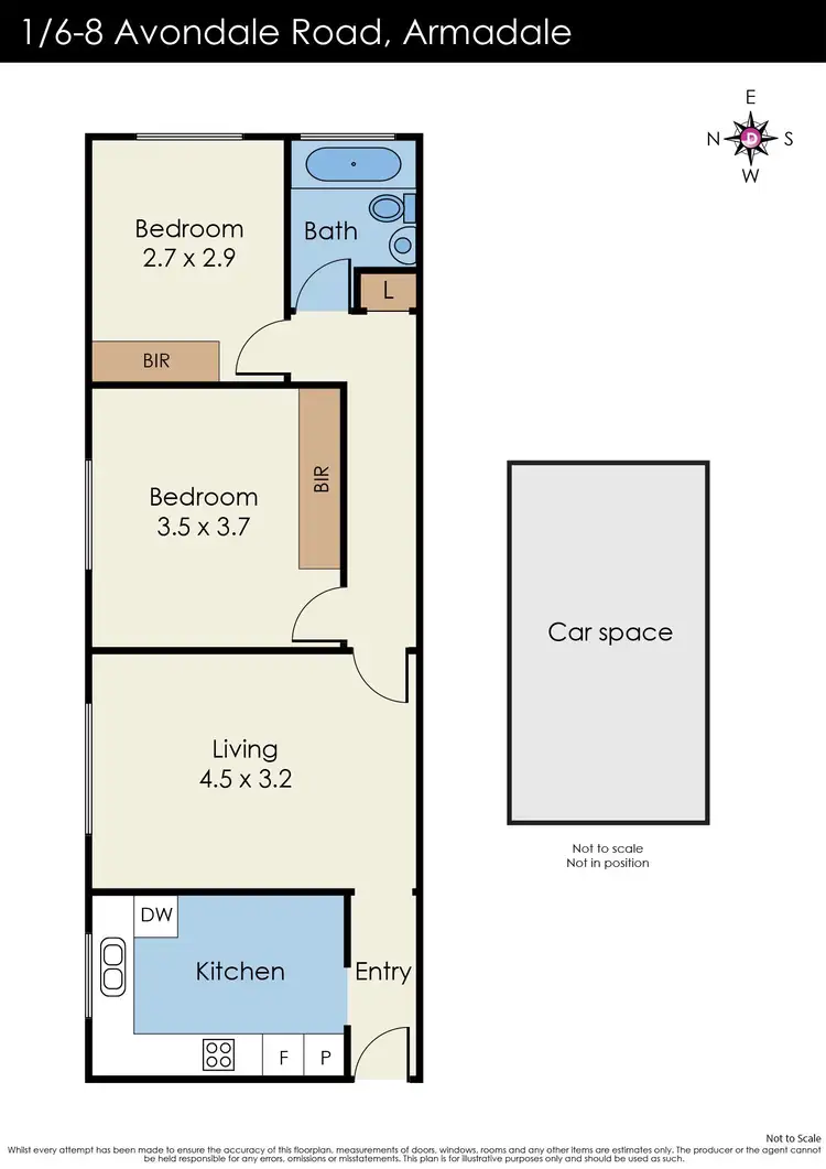 Floorplan of Homely apartment listing, 1/6-8 Avondale Road, Armadale VIC 3143