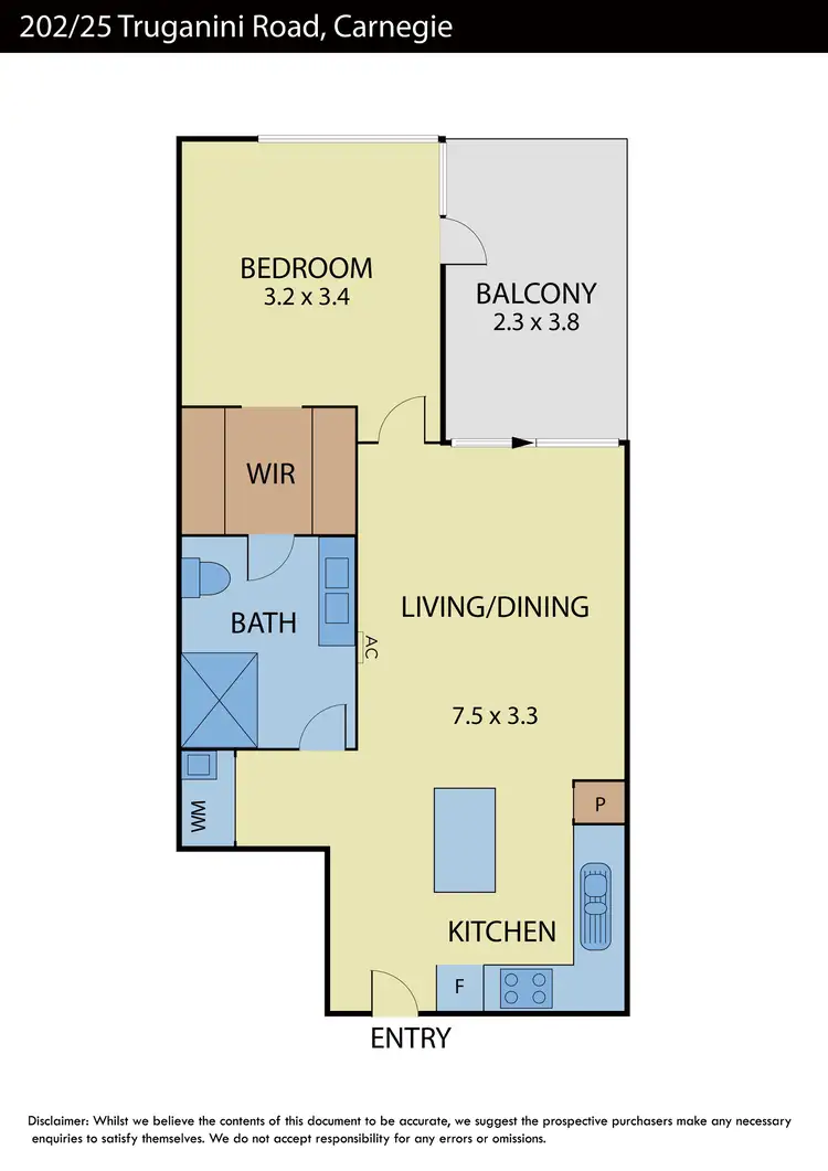 Floorplan of Homely apartment listing, 202/25 Truganini Road, Carnegie VIC 3163