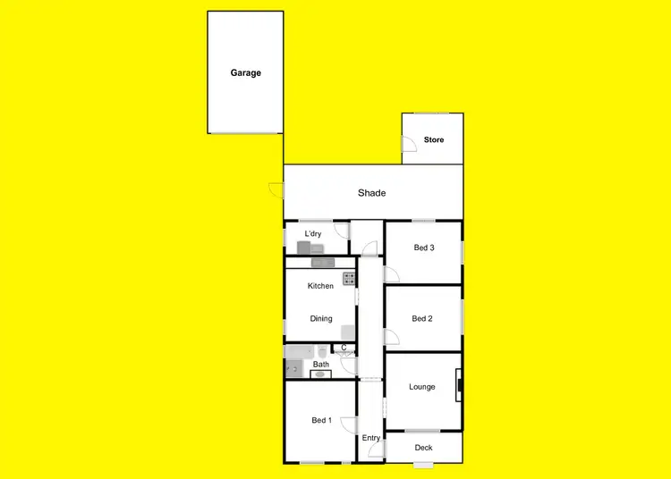 Floorplan of Homely house listing, 111 Jacaranda Street, Red Cliffs VIC 3496