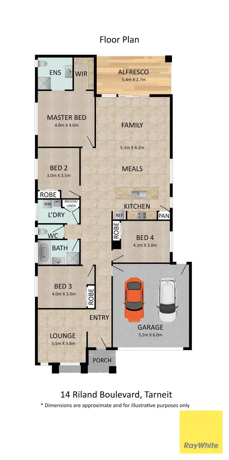 Floorplan of Homely house listing, 14 Riland Boulevard, Tarneit VIC 3029