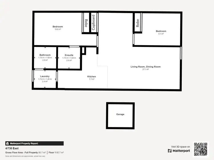 Floorplan of Homely unit listing, 4/730 East Street, East Albury NSW 2640