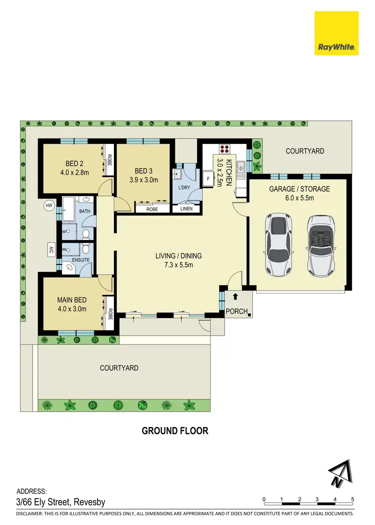 Floorplan of Homely villa listing, 3/66 Ely Street, Revesby NSW 2212