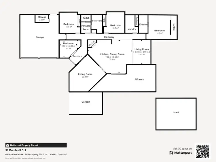 Floorplan of Homely house listing, 38 Dumbrell Circuit, Glenroy NSW 2640