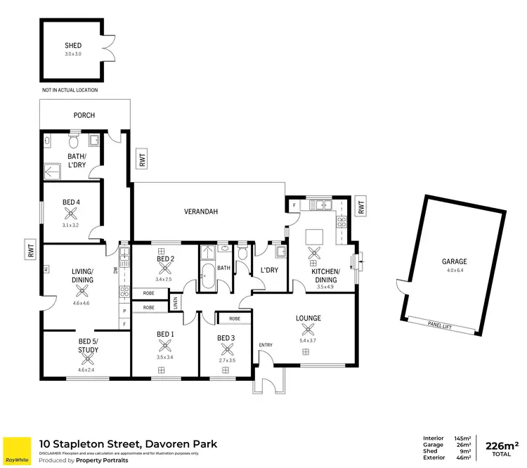 Floorplan of Homely house listing, 10 Stapleton Street, Davoren Park SA 5113
