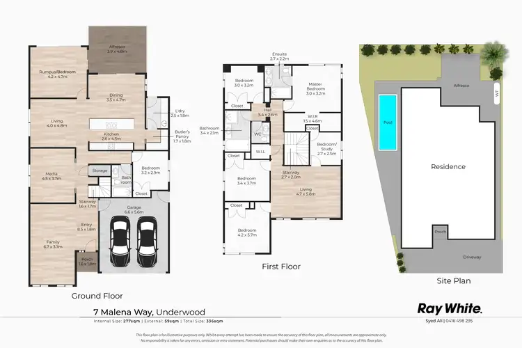 Floorplan of Homely house listing, 7 Malena Way, Underwood QLD 4119