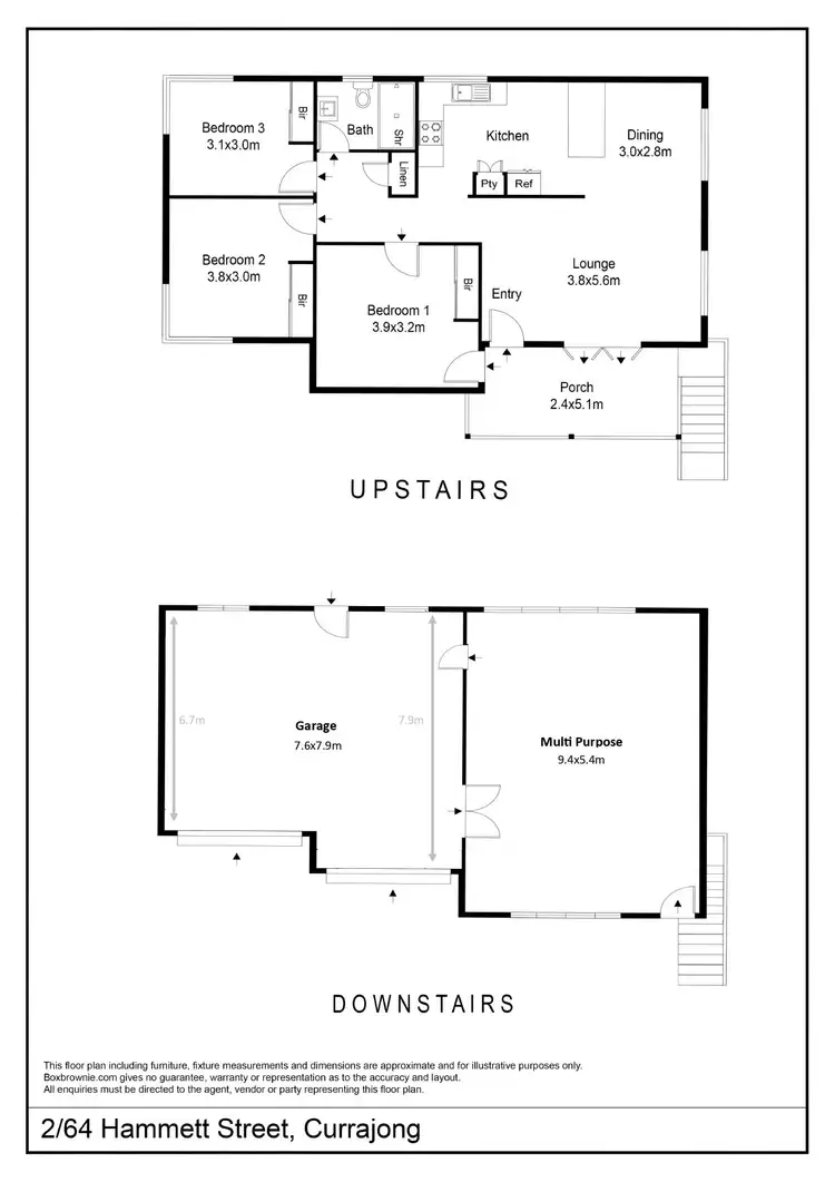 Floorplan of Homely house listing, 2/64 Hammett Street, Currajong QLD 4812