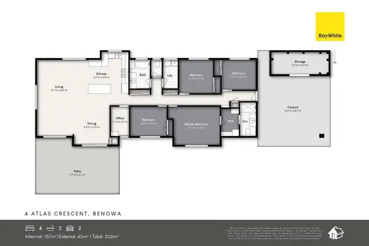 Floorplan of Homely house listing, 4 Atlas Crescent, Benowa QLD 4217