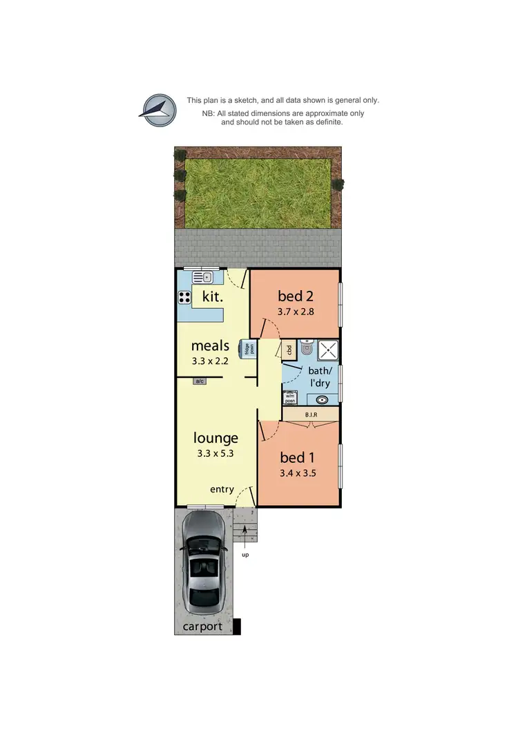 Floorplan of Homely unit listing, 1/65 Hewish Road, Croydon VIC 3136