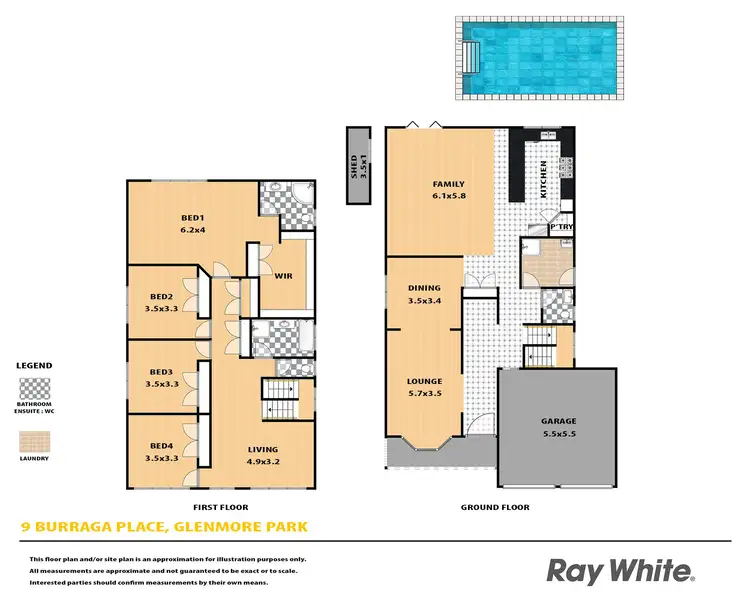 Floorplan of Homely house listing, 9 Burraga Place, Glenmore Park NSW 2745