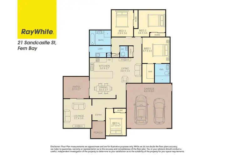 Floorplan of Homely house listing, 21 Sandcastle Street, Fern Bay NSW 2295