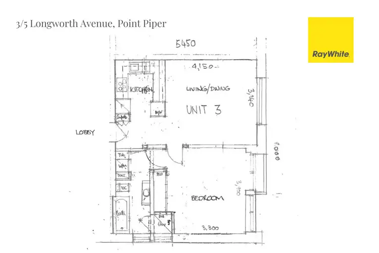 Floorplan of Homely apartment listing, 3/5 Longworth Avenue, Point Piper NSW 2027