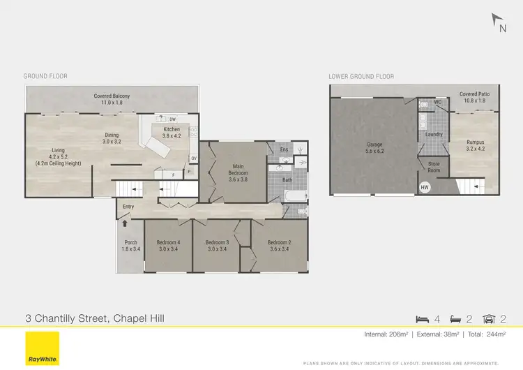 Floorplan of Homely house listing, 3 Chantilly Street, Chapel Hill QLD 4069
