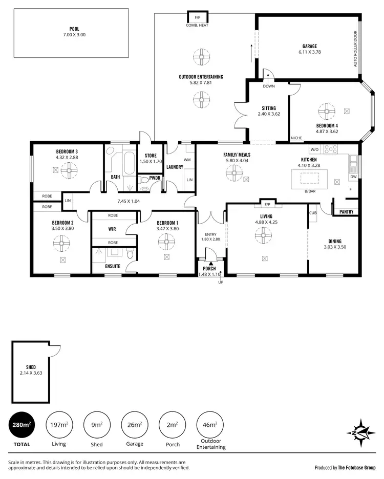 Floorplan of Homely house listing, 66 Pine Avenue, Novar Gardens SA 5040